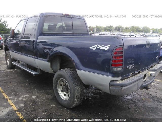 1FTSW31S54EB35122 - 2004 FORD F350 SRW SUPER DUTY BLUE photo 3