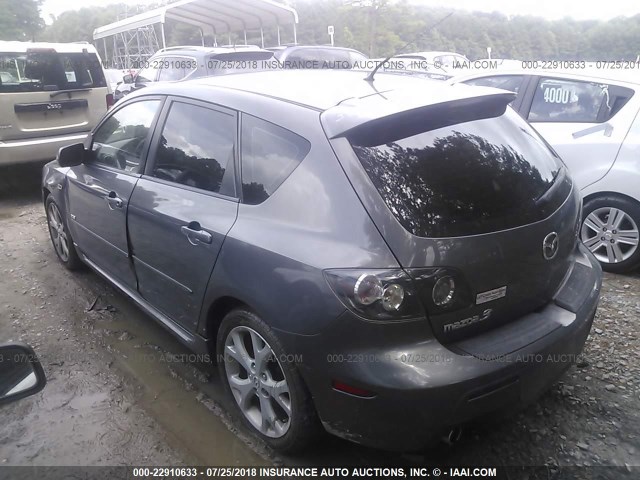 JM1BK344581846566 - 2008 MAZDA 3 HATCHBACK GRAY photo 3