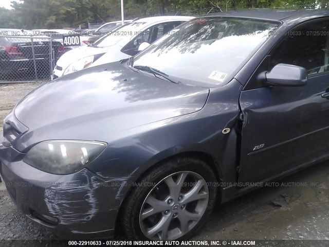 JM1BK344581846566 - 2008 MAZDA 3 HATCHBACK GRAY photo 6