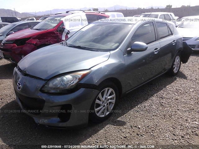 JM1BL1L87C1642611 - 2012 MAZDA 3 I GREEN photo 2