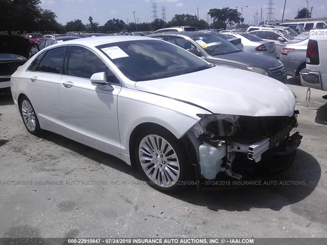 3LN6L2G95DR809478 - 2013 LINCOLN MKZ WHITE photo 1