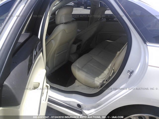 3LN6L2G95DR809478 - 2013 LINCOLN MKZ WHITE photo 8