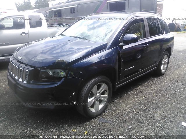 1C4NJDEB9FD396418 - 2015 JEEP COMPASS LATITUDE ლურჯი ფოტო 2