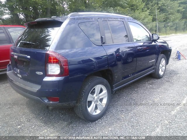 1C4NJDEB9FD396418 - 2015 JEEP COMPASS LATITUDE ლურჯი ფოტო 4