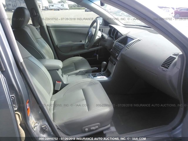 1N4BA41E67C850088 - 2007 NISSAN MAXIMA SE/SL SILVER photo 5