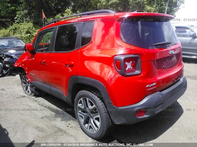 ZACCJBBT3FPB82843 - 2015 JEEP RENEGADE LATITUDE RED photo 3