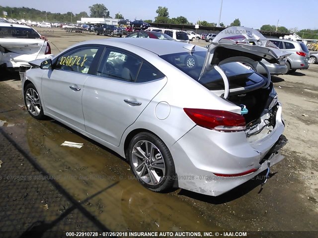 5NPD84LF0HH129758 - 2017 HYUNDAI ELANTRA SE/VALUE/LIMITED SILVER photo 3