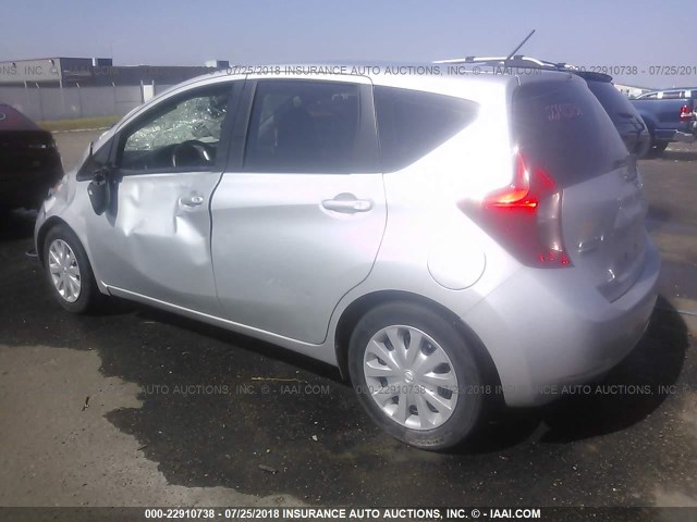 3N1CE2CP4EL397986 - 2014 NISSAN VERSA NOTE S/S PLUS/SV/SL SILVER photo 3