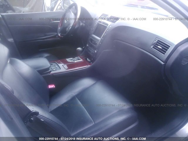 JTHBE96SX80034853 - 2008 LEXUS GS 350 SILVER photo 5