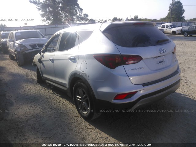 5XYZT3LB0HG409358 - 2017 HYUNDAI SANTA FE SPORT  SILVER photo 3