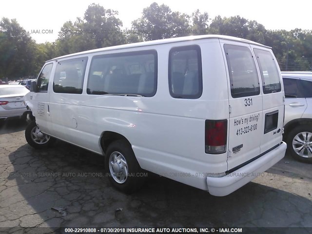 1FTNS1EW3ADA96154 - 2010 FORD ECONOLINE E150 VAN WHITE photo 3