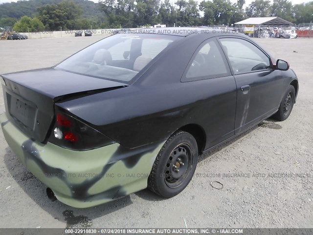 1HGEM21174L043107 - 2004 HONDA CIVIC DX VP BLACK photo 4