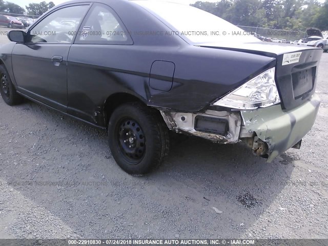 1HGEM21174L043107 - 2004 HONDA CIVIC DX VP BLACK photo 6
