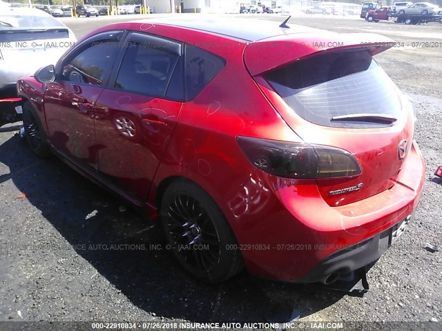 JM1BL1L44C1577519 - 2012 MAZDA SPEED 3 RED photo 3