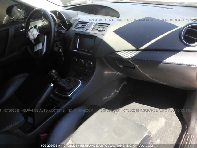 JM1BL1L44C1577519 - 2012 MAZDA SPEED 3 RED photo 5