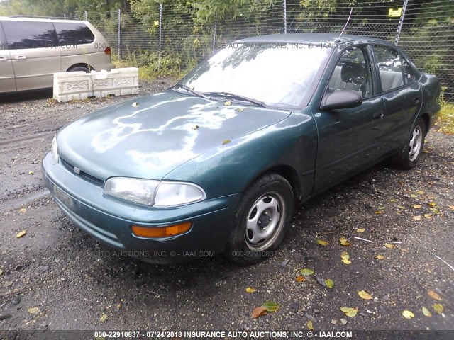 1Y1SK5262TZ044997 - 1996 GEO PRIZM LSI GREEN photo 2