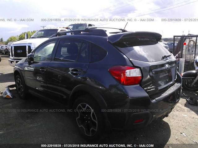 JF2GPAKCXD2217560 - 2013 SUBARU XV CROSSTREK 2.0 LIMITED BLACK photo 3