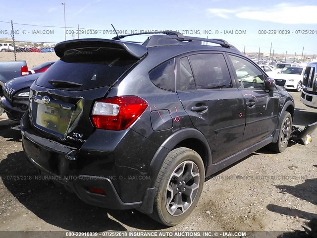 JF2GPAKCXD2217560 - 2013 SUBARU XV CROSSTREK 2.0 LIMITED BLACK photo 4