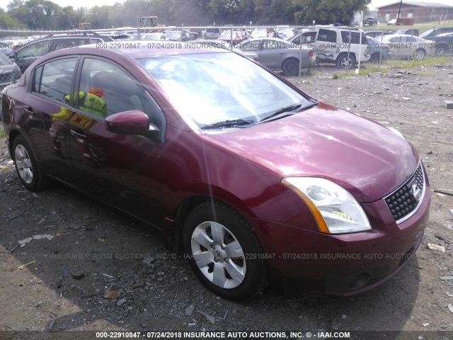 3N1AB61E68L745736 - 2008 NISSAN SENTRA 2.0/2.0S/2.0SL MAROON photo 1