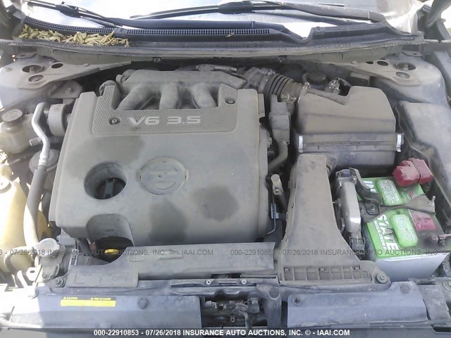 1N4BL24E58C105912 - 2008 NISSAN ALTIMA 3.5SE GRAY photo 10