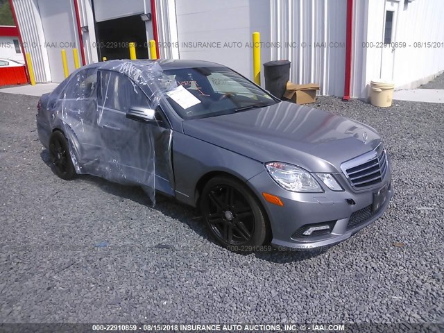 WDDHF9AB2AA111124 - 2010 MERCEDES-BENZ E 550 4MATIC GRAY photo 1