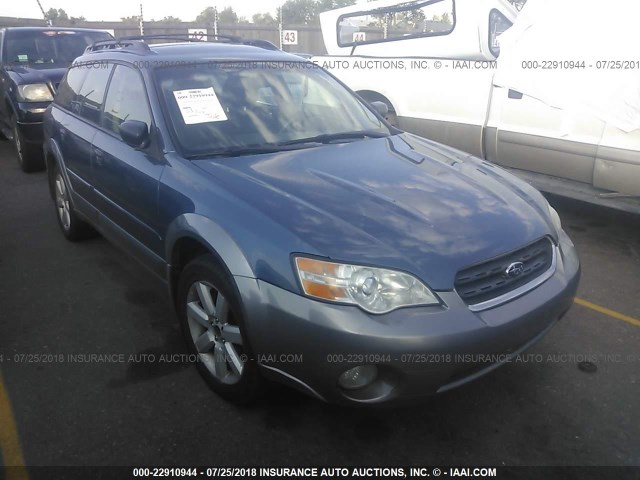 4S4BP61C367356244 - 2006 SUBARU LEGACY OUTBACK 2.5I Dark Blue photo 1