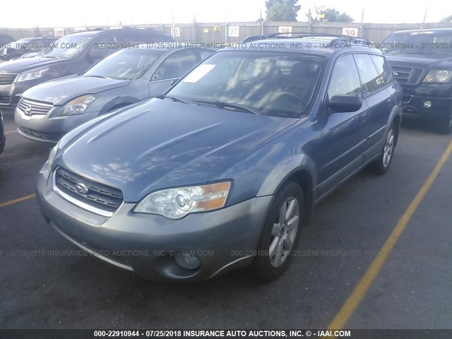 4S4BP61C367356244 - 2006 SUBARU LEGACY OUTBACK 2.5I Dark Blue photo 2