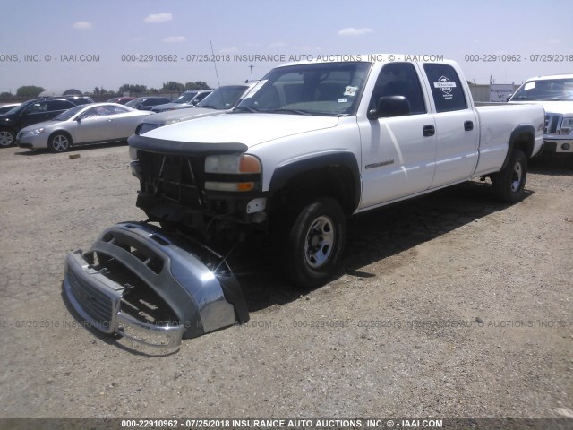 1GTHK23U52F147681 - 2002 GMC SIERRA K2500 HEAVY DUTY WHITE photo 2