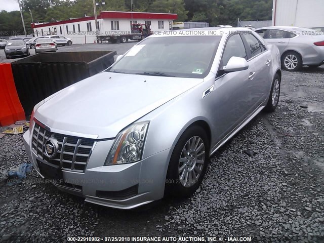 1G6DH5E59C0127252 - 2012 CADILLAC CTS LUXURY COLLECTION SILVER photo 2
