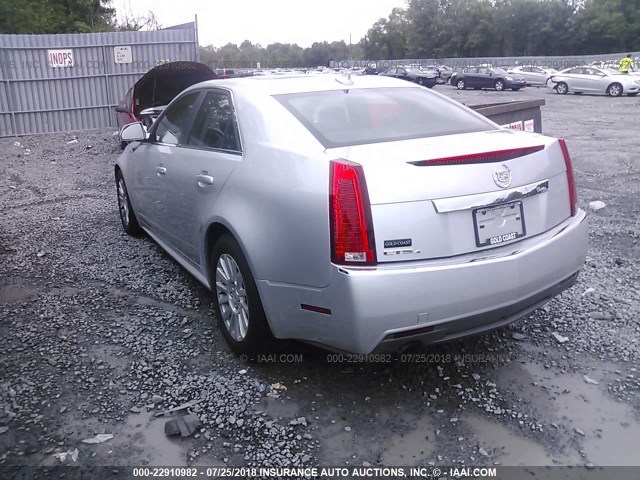 1G6DH5E59C0127252 - 2012 CADILLAC CTS LUXURY COLLECTION SILVER photo 3