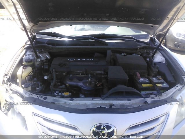 4T1BE46K29U354971 - 2009 TOYOTA CAMRY SE/LE/XLE ვერცხლისფერი ფოტო 10