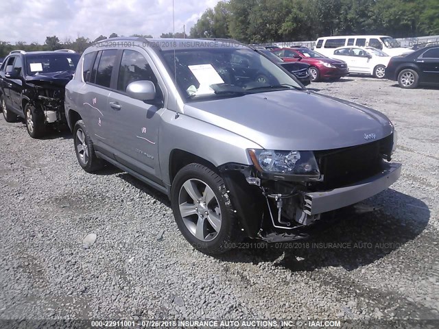 1C4NJDEB9HD167918 - 2017 JEEP COMPASS LATITUDE 银色 照片 1