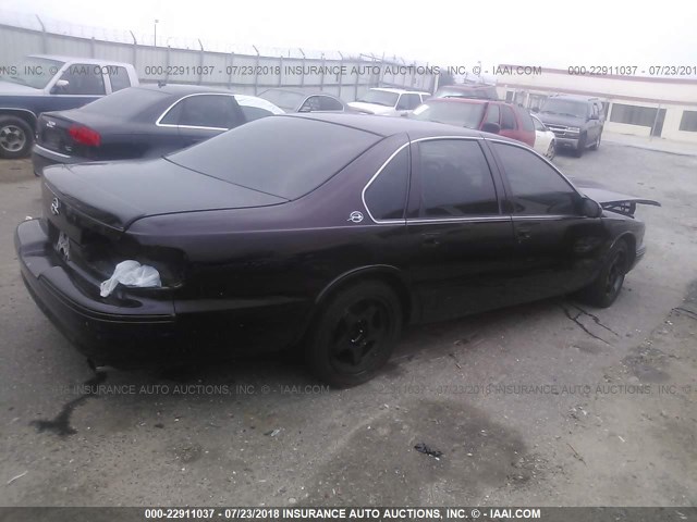 1G1BL52P1TR188432 - 1996 CHEVROLET CAPRICE / IMPALA CLASSIC/SS MAROON photo 4