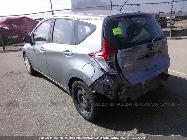 3N1CE2CP6FL439592 - 2015 NISSAN VERSA NOTE S/S PLUS/SV/SL/SR SILVER photo 3