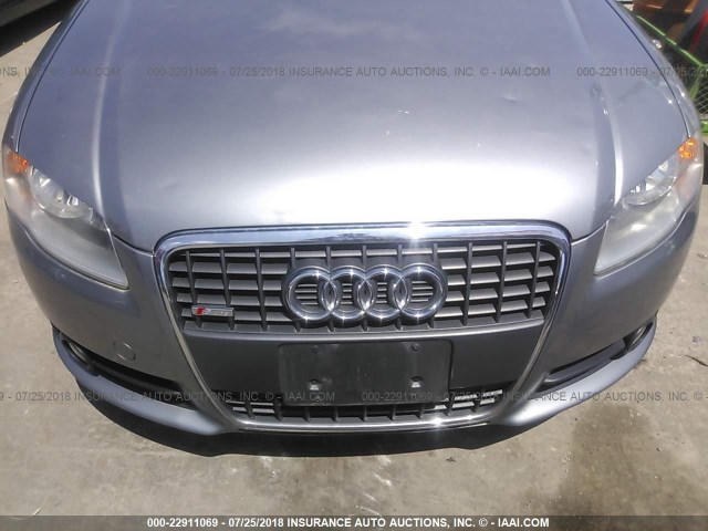 WAUAF78EX8A032159 - 2008 AUDI A4 2.0T SILVER photo 6