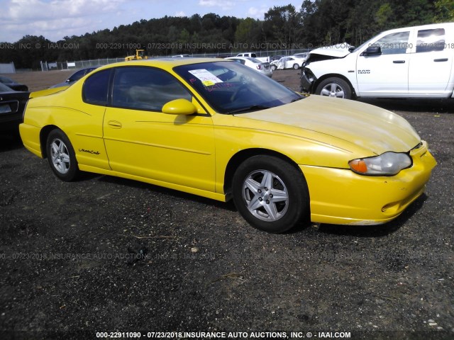 2G1WW12E539243023 - 2003 CHEVROLET MONTE CARLO LS YELLOW photo 1