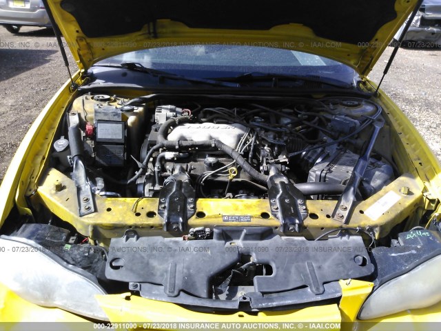 2G1WW12E539243023 - 2003 CHEVROLET MONTE CARLO LS YELLOW photo 10