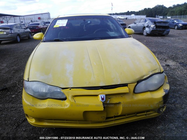 2G1WW12E539243023 - 2003 CHEVROLET MONTE CARLO LS YELLOW photo 6