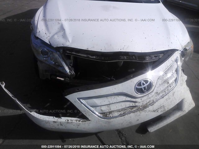4T4BF3EK6AR084727 - 2010 TOYOTA CAMRY SE/LE/XLE WHITE photo 6