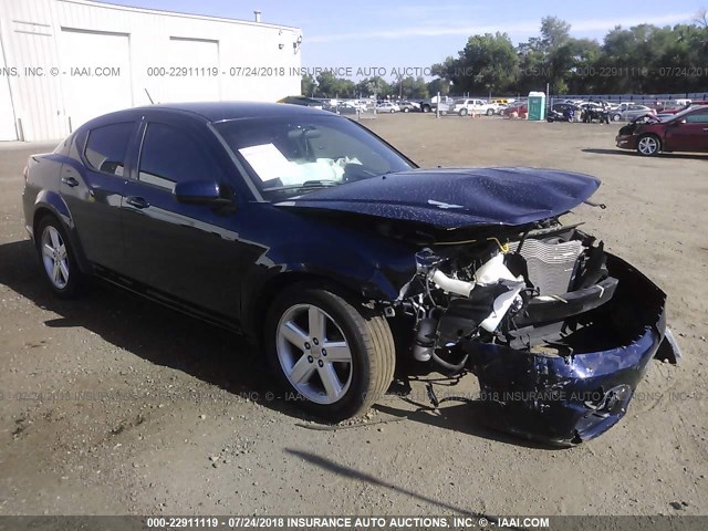 1C3CDZCB5DN740398 - 2013 DODGE AVENGER SXT Dark Blue photo 1