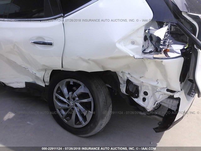 5N1AT2MT0FC861595 - 2015 NISSAN ROGUE S/SL/SV WHITE photo 6