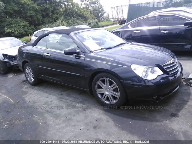 1C3LC65M28N634187 - 2008 CHRYSLER SEBRING LIMITED BLACK photo 1