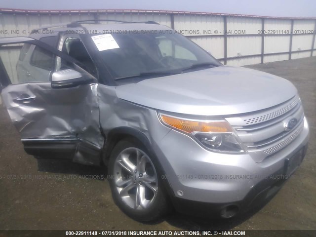 1FMHK8F88CGA73634 - 2012 FORD EXPLORER LIMITED SILVER photo 1