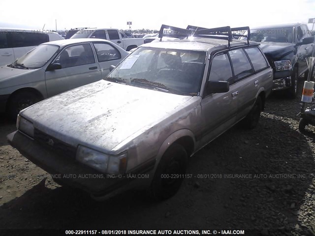 JF2AN52B8LD417821 - 1990 SUBARU LOYALE GRAY photo 2