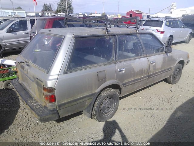 JF2AN52B8LD417821 - 1990 SUBARU LOYALE GRAY photo 4