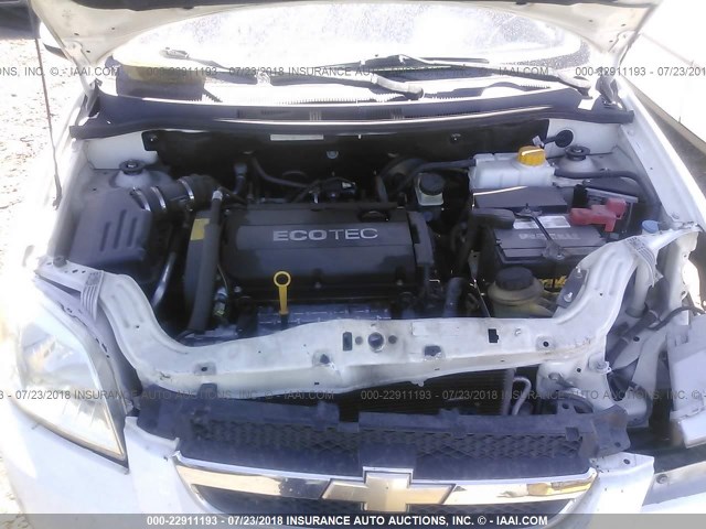 KL1TD56E49B369177 - 2009 CHEVROLET AVEO LS/LT 白色 照片 10