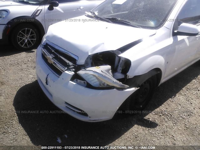KL1TD56E49B369177 - 2009 CHEVROLET AVEO LS/LT 白色 照片 6