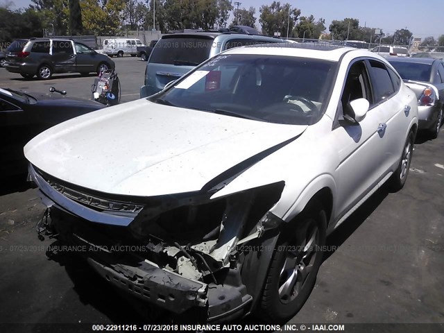 5J6TF1H53CL005367 - 2012 HONDA CROSSTOUR EXL თეთრი ფოტო 2