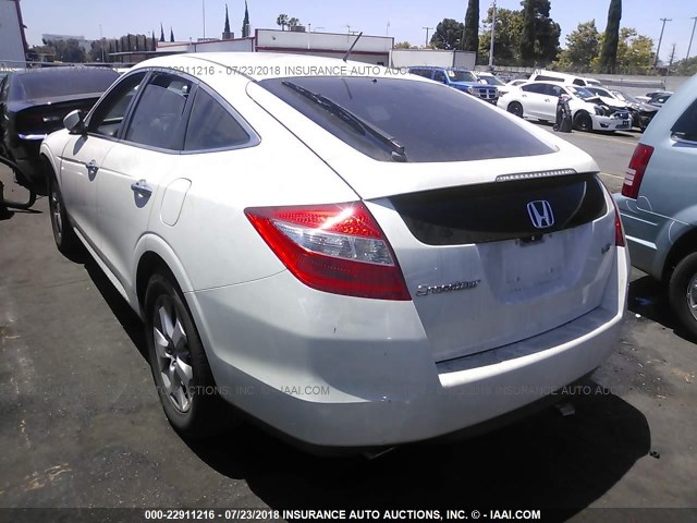 5J6TF1H53CL005367 - 2012 HONDA CROSSTOUR EXL WHITE photo 3