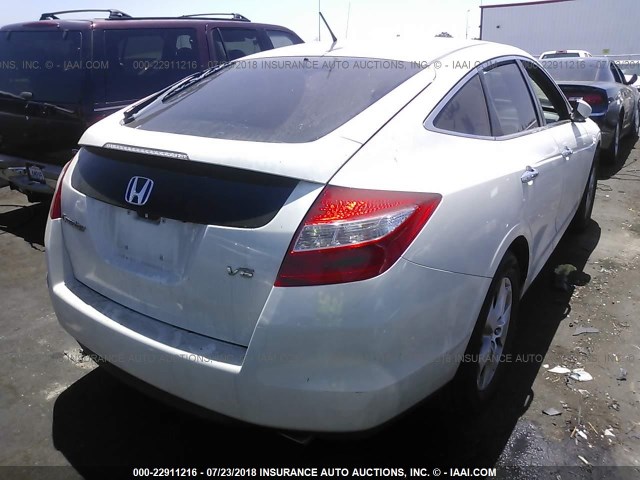 5J6TF1H53CL005367 - 2012 HONDA CROSSTOUR EXL WHITE photo 4